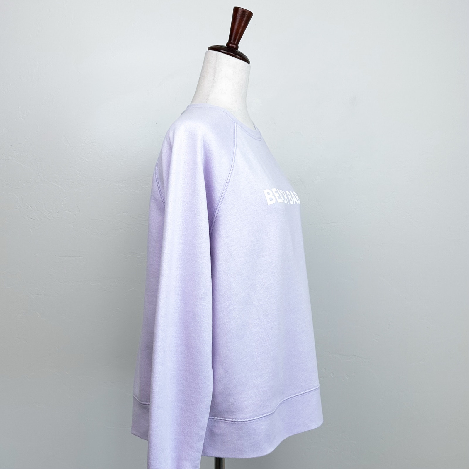 Brunette The Label Lavender Purple Beach Babe Crewneck Fleece Sweatshirt M/L — image 4 of 8